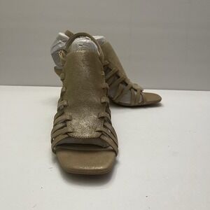 Alex Marie Angelee Strappy Soft Gold Heels Sandals Size 8 NEW Holiday Party‎